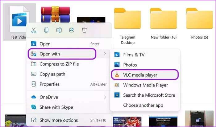 open-video-with-VLC-fix-telegram-videos-not-playing-on-pc_935adec67b324b146ff212ec4c69054f-700x414 إصلاح عدم تشغيل مقاطع فيديو Telegram على Windows 11