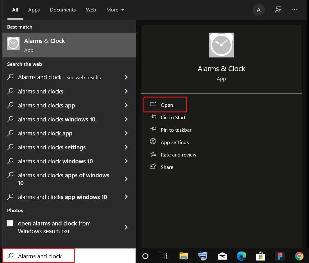 press-windows-key-and-type-alarms-and-clock-and-click-on-Open-995x847 كيفية ضبط الإنذارات في Windows 10