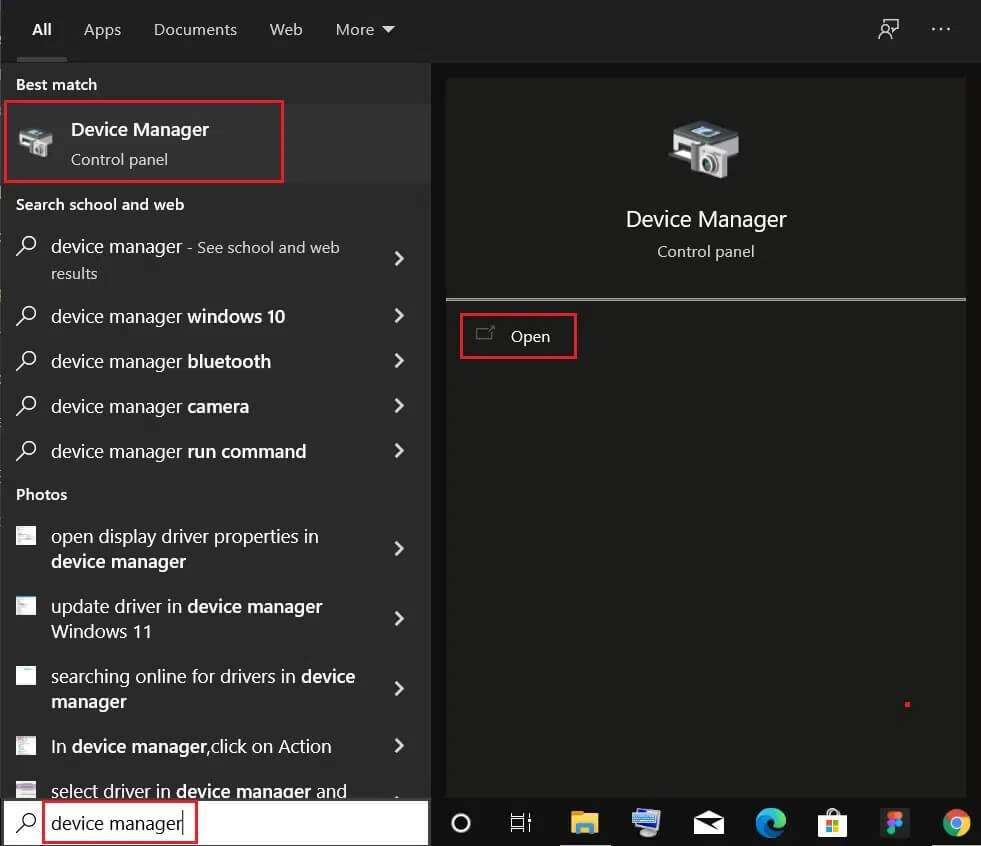press-windows-key-type-device-manager-and-click-on-Open-1-981x846 إصلاح عدم عمل وضع السكون في Windows 10