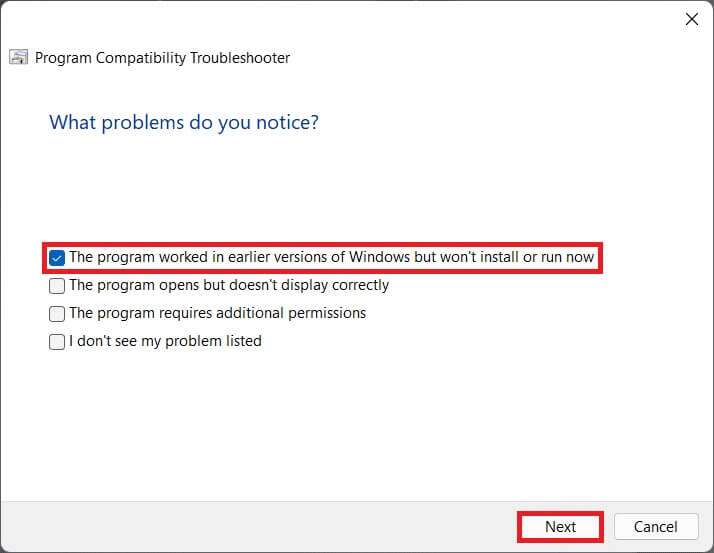 program-compatibility-troubleshooter-1-714x553 كيفية إصلاح خطأ Minecraft 0x803f8001 في Windows 11