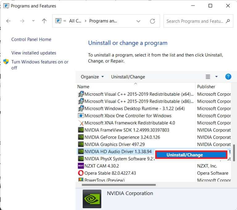 programs-and-features-window-768x682-1-768x682 كيفية إعادة تثبيت برنامج تشغيل الصوت في Windows 11