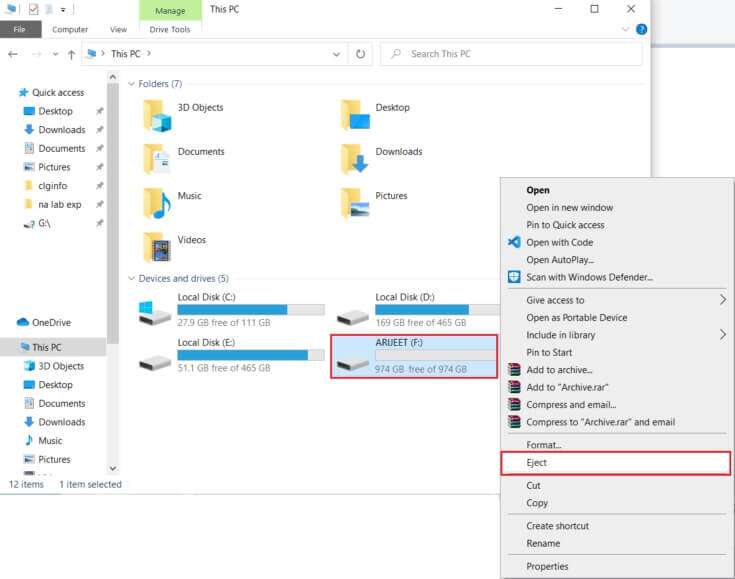 كيفية إخراج القرص الصلب الخارجي على Windows 10 - %categories