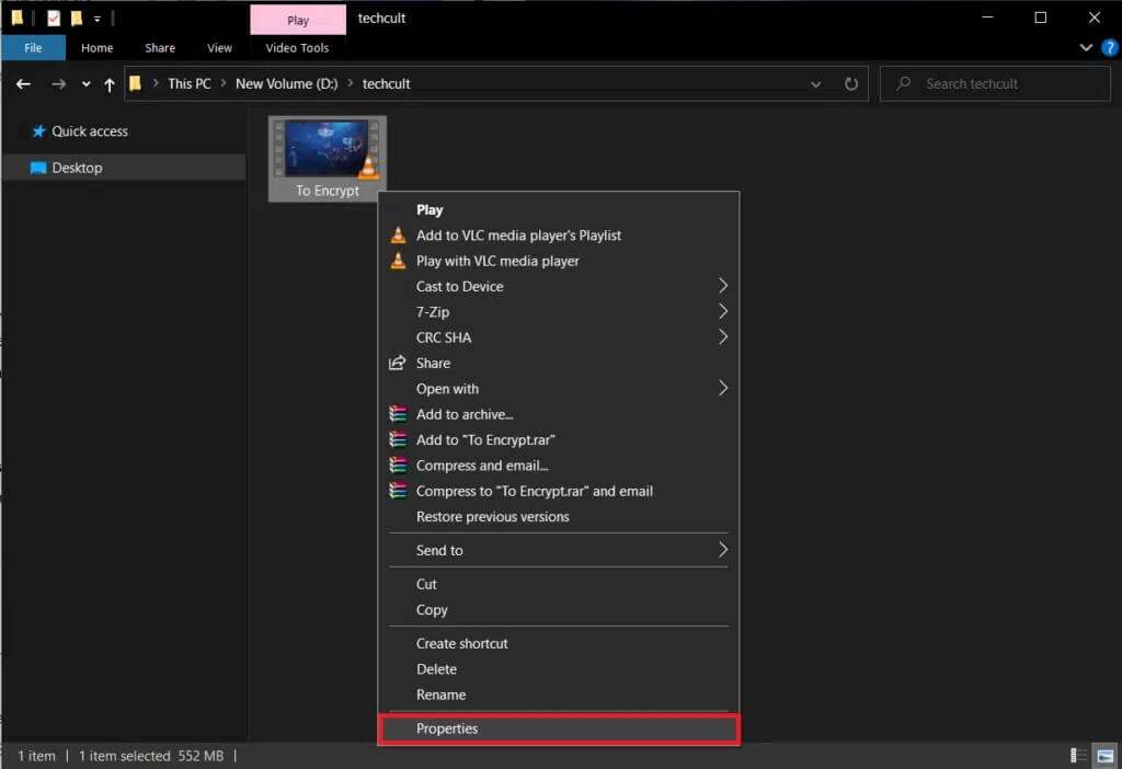 right-click-on-it-and-choose-properties-from-the-e-1024x702-1-1024x702 كيفية تشفير مجلد في Windows 10