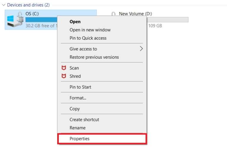 right-click-on-local-disk-c-and-choose-properties-768x505-1-768x505 كيفية إصلاح عدم فتح Steam على Windows 10
