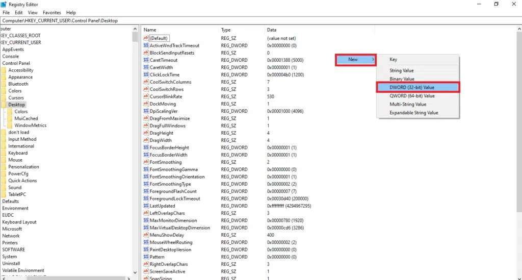 right-click-on-the-right-pane-and-click-new-choos-1024x549-1-1024x549 كيفية إصلاح برنامج Elara الذي يمنع إيقاف التشغيل
