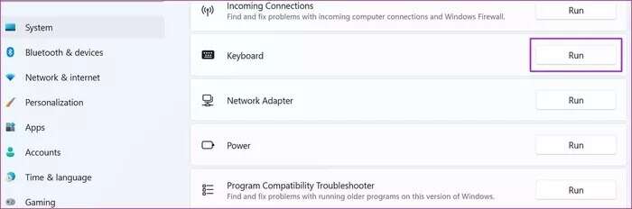 run-keyboard-troubleshooter_935adec67b324b146ff212ec4c69054f-700x232 أفضل 8 طرق لإصلاح عدم عمل مفتاح Windows في Windows 11