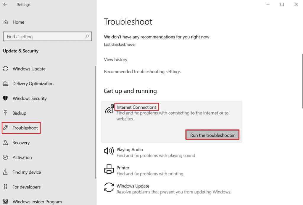 run-the-troubleshooter-for-Internet-Connections-in-Troubleshoot-Settings-1024x694-1-1024x694 كيفية إصلاح عدم فتح Steam على Windows 10