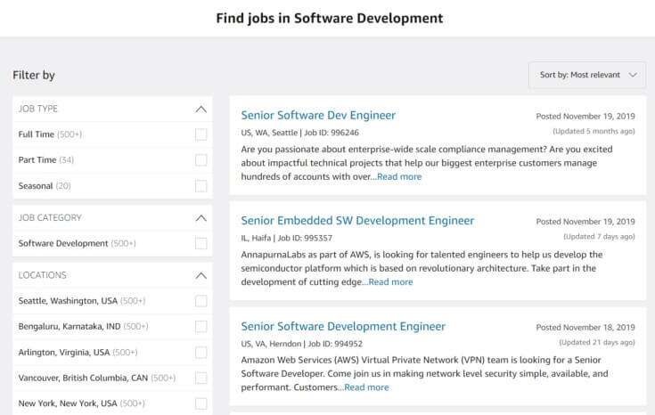 search-for-amazon-jobs-735x466-1-735x466 ما هي عملية التوظيف في Amazon ؟