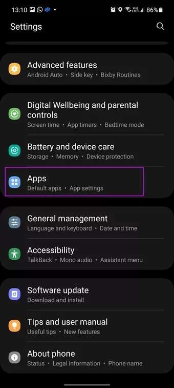 select-apps-menu_7c4a12eb7455b3a1ce1ef1cadcf29289-340x756 أفضل 8 طرق لإصلاح عدم استقبال هاتف Android للرسائل