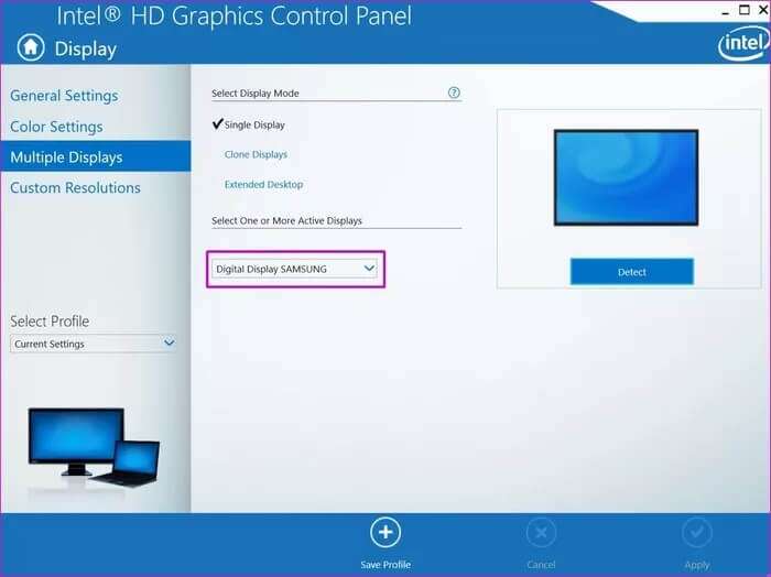 select-external-monitor-windows-11-not-detecting-HDMI-monitor_935adec67b324b146ff212ec4c69054f-700x524 أفضل 6 إصلاحات لـ Windows 11 الذي لا يكتشف تلفزيون / شاشة HDMI