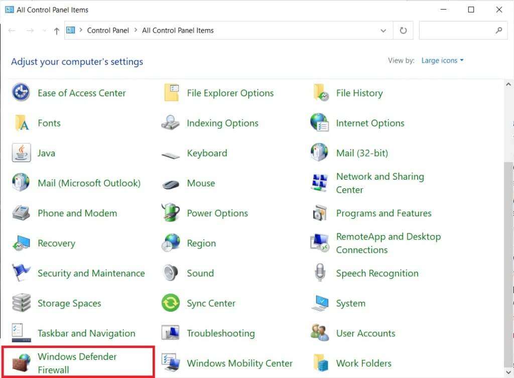 select-windows-defender-firewall-1024x753-1-1024x753 إصلاح استمرار تعطل Kodi عند بدء التشغيل