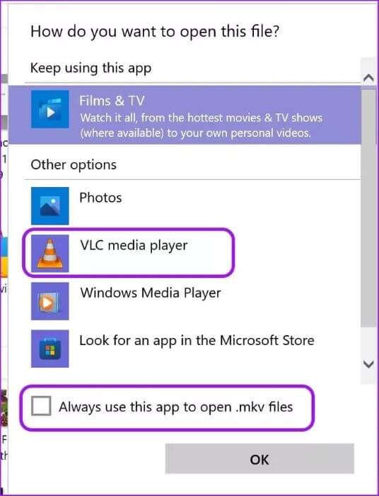 set-VLC-as-default-video-player_935adec67b324b146ff212ec4c69054f-536x700 إصلاح عدم تشغيل مقاطع فيديو Telegram على Windows 11