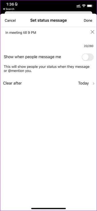 set-status-message_7c4a12eb7455b3a1ce1ef1cadcf29289-340x736 كيفية تعيين رسالة "خارج المكتب" في Microsoft Teams