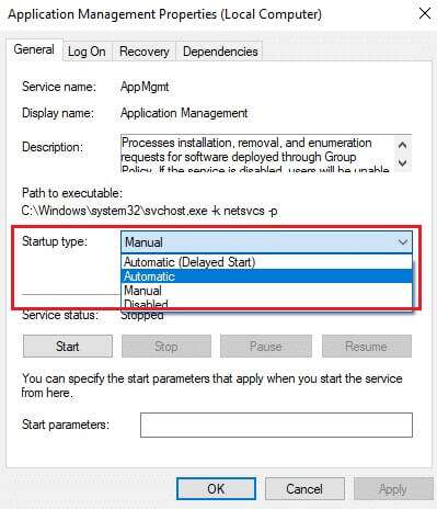 set-the-startup-type-to-automatic-1-399x464 كيفية إصلاح عدم فتح Origin على Windows 10