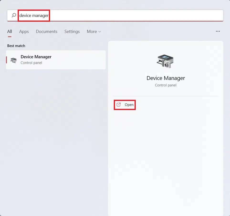 start-menu-search-results-for-device-manager-964x905 إصلاح خطأ الوصول غير الصحيح إلى موقع الذاكرة في Valorant