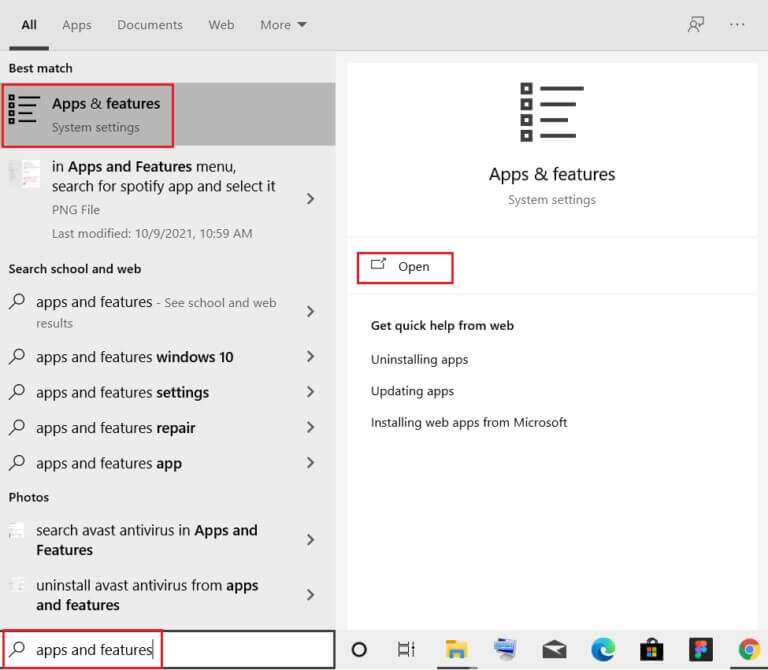 type-apps-and-features-and-click-on-Open-in-Windows-10-search-bar-768x670-4-768x670 كيفية إصلاح خطأ Roblox 279