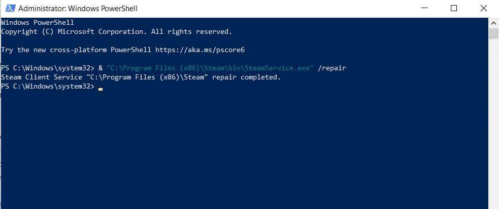 type-the-following-command-and-hit-enter-983x413 كيفية إصلاح عدم فتح Steam على Windows 10