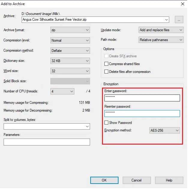 type-the-password-under-enter-password-and-reenter-630x630 كيفية تشفير مجلد في Windows 10