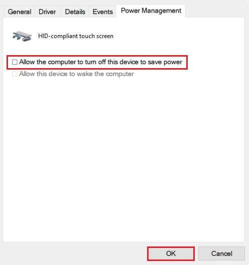 uncheck-Allow-the-computer-to-turn-off-this-device-to-save-power-option-in-Power-Management-tab-in-HID-compliant-touch-screen-Properties-1-496x529 كيفية إصلاح عدم عمل شاشة اللمس في Windows 10