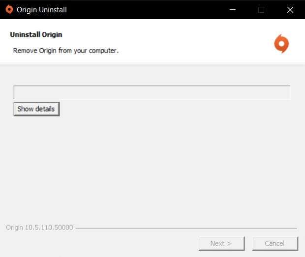 wait-for-Origin-Uninstallation-process-to-be-completed-1-620x523 كيفية إصلاح عدم فتح Origin على Windows 10