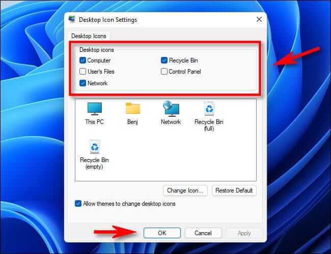 كيفية تغيير رموز سطح المكتب التي تظهر على Windows 11 - %categories