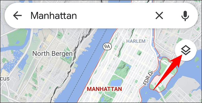1-google-maps-mobile-layers كيفية التحقق من حركة المرور في Google Maps