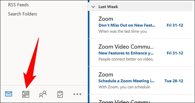 1-outlook-desktop-calendar كيفية إرسال دعوة تقويم من Microsoft Outlook
