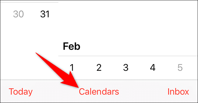 1-view-iphone-calendars كيفية حذف التقويمات على iPhone