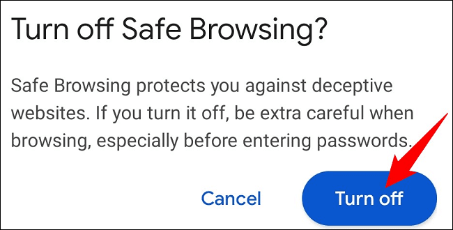 12-chrome-android-disable-protection كيفية منع Google Chrome من حظر التحميلات