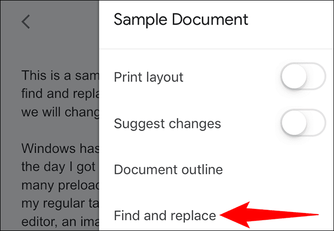 12-google-docs-iphone-find-replace كيفية استخدام البحث والاستبدال في Google Docs