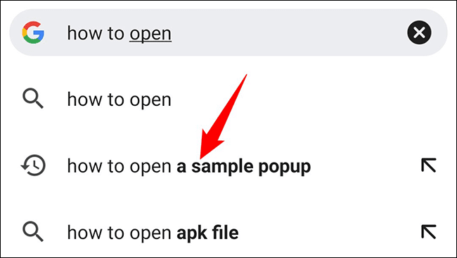 2-chrome-mobile-select-suggestion كيفية حذف سجل بحث Google