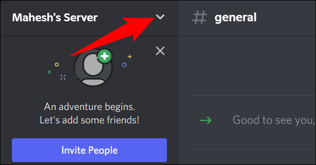 2-discord-desktop-server-menu كيفية تغيير اسم الشهرة الخاص بك على خادم Discord