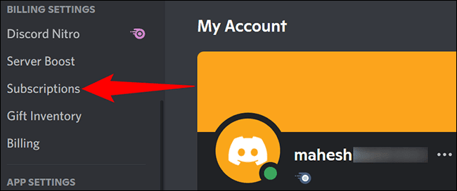 2-discord-desktop-subscriptions كيفية إلغاء اشتراكك على Discord Nitro