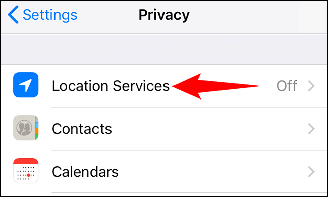 2-iphone-location-services كيفية تشغيل خدمات الموقع على iPhone