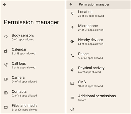 كيفية إدارة أذونات L'applicationعلى Android - %categories