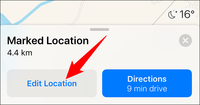 3-edit-pin-location كيفية وضع دبوس في Apple Maps على iPhone