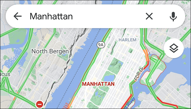 3-google-maps-mobile-traffic-data كيفية التحقق من حركة المرور في Google Maps