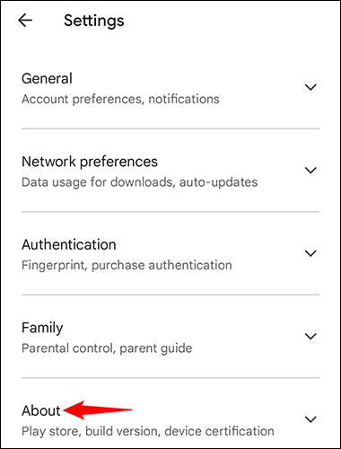 3-play-store-about-menu كيفية تحديث متجر Google Play 2025