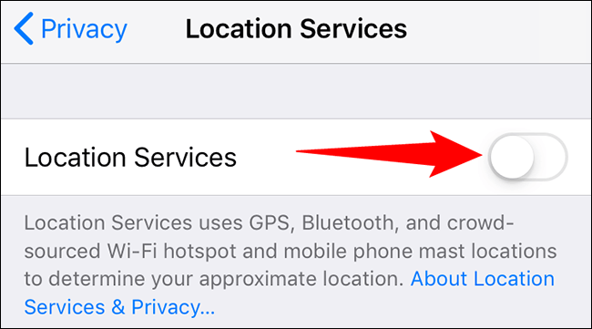 3-turn-on-iphone-location-services كيفية تشغيل خدمات الموقع على iPhone
