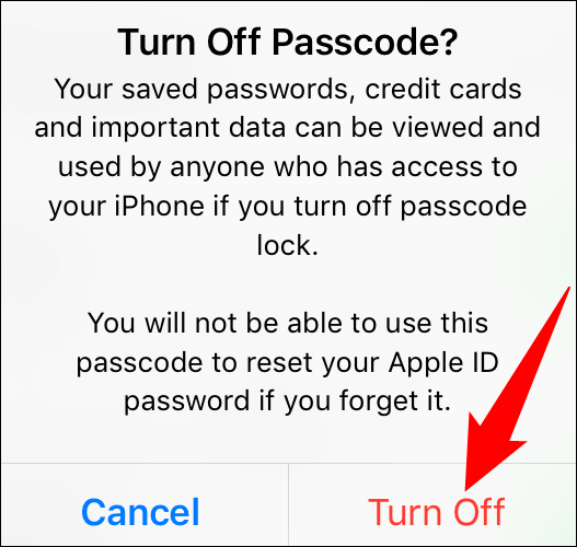 4-disable-iphone-passcode كيفية إيقاف تشغيل رمز مرور Passcode على iPhone