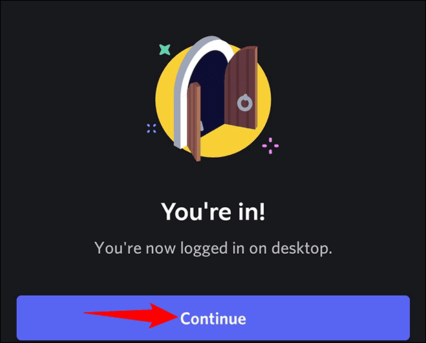 5-discord-logged-in كيفية تسجيل الدخول إلى Discord باستخدام رمز الاستجابة السريعة