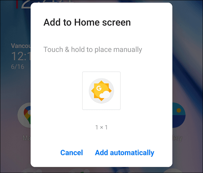 5-drag-weather-app كيفية الحصول على تطبيق الطقس من Google على هاتف Android