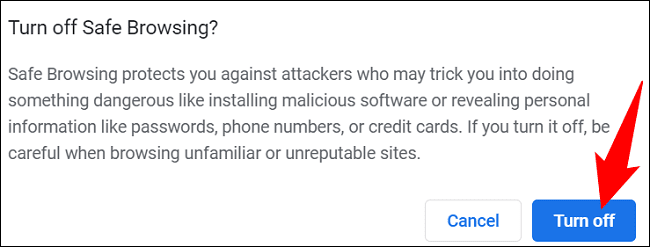 6-chrome-desktop-disable-security كيفية منع Google Chrome من حظر التحميلات