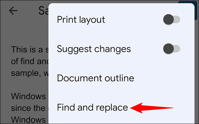 6-google-docs-android-find-replace كيفية استخدام البحث والاستبدال في Google Docs