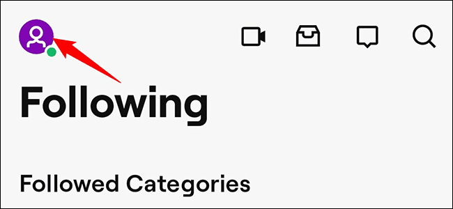6-twitch-mobile-profile كيفية تغيير اسم Twitch