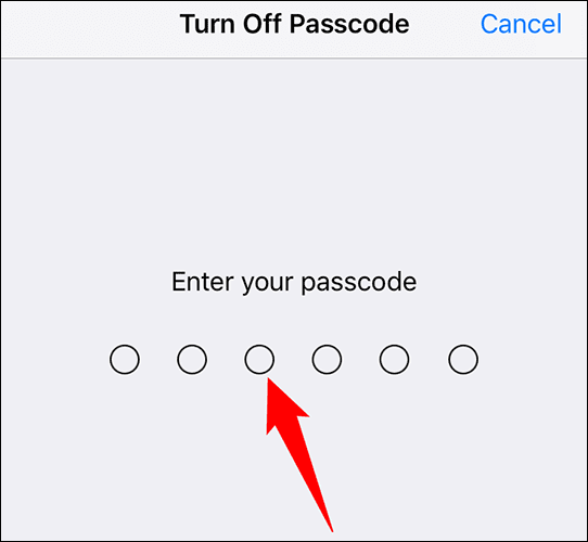 6-type-current-passcode كيفية إيقاف تشغيل رمز مرور Passcode على iPhone