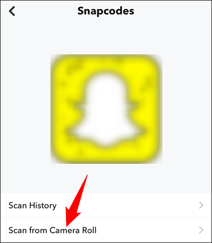 7-snapchat-iphone-camera-roll كيفية مسح Snapcode في Snapchat
