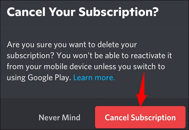 8-discord-mobile-cancel-subscription كيفية إلغاء اشتراكك على Discord Nitro