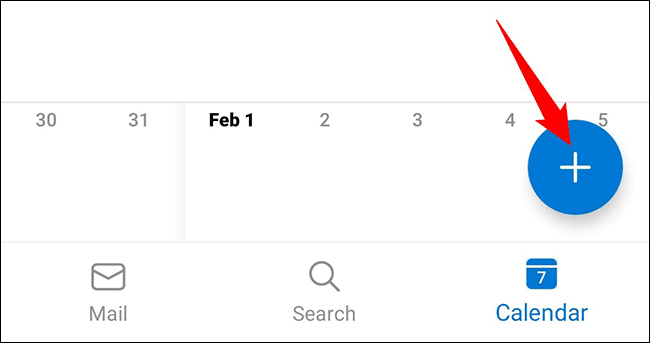 8-outlook-mobile-new-event كيفية إرسال دعوة تقويم من Microsoft Outlook