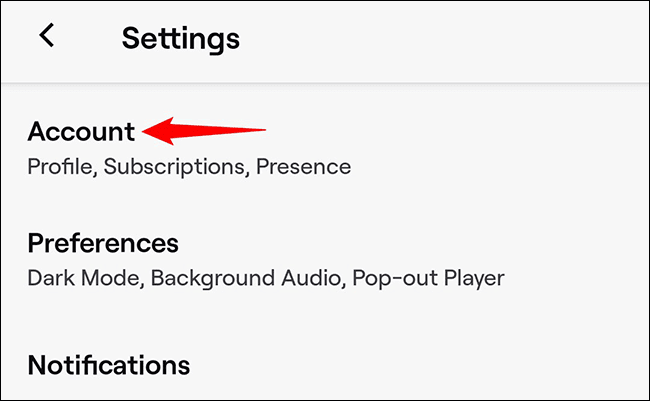 8-twitch-mobile-account كيفية تغيير اسم Twitch